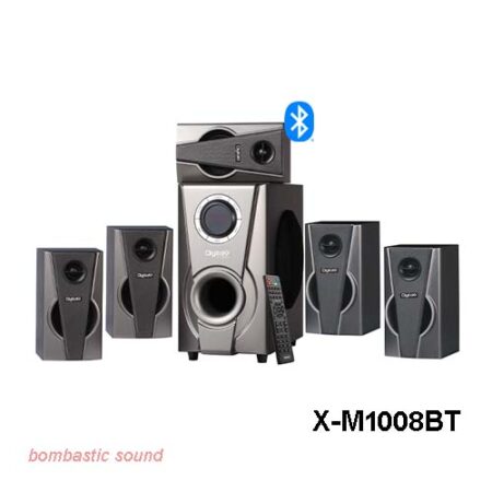 DigitalX X-M1008BT 5.1 bombastic sound Speaker with LED
