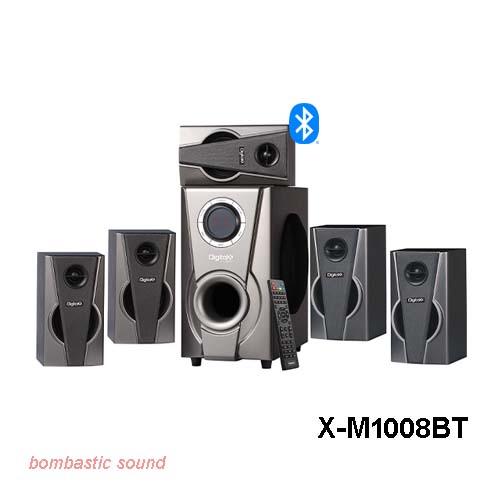 DigitalX X-M1008BT 5.1 bombastic sound Speaker with LED