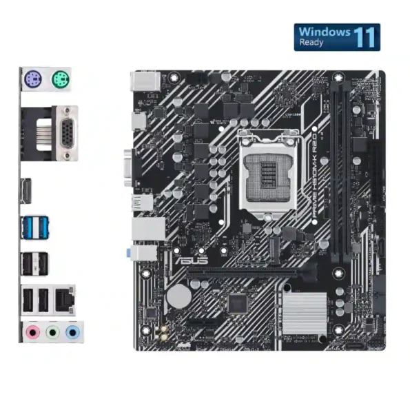 ASUS Prime H510M-K R2.0 Board Ports (1)