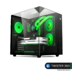 Value-Top TWISTER 360 Mid Tower ATX Gaming Casing with Tempered Glass Side Panel