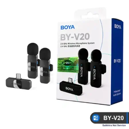 BOYA BY-V20 2.0 Dual Wireless Microphone for USB Type-C Devices